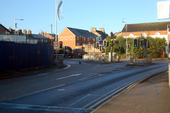 Site of Stags Head on corner of Wing Road and Old Road October 2008